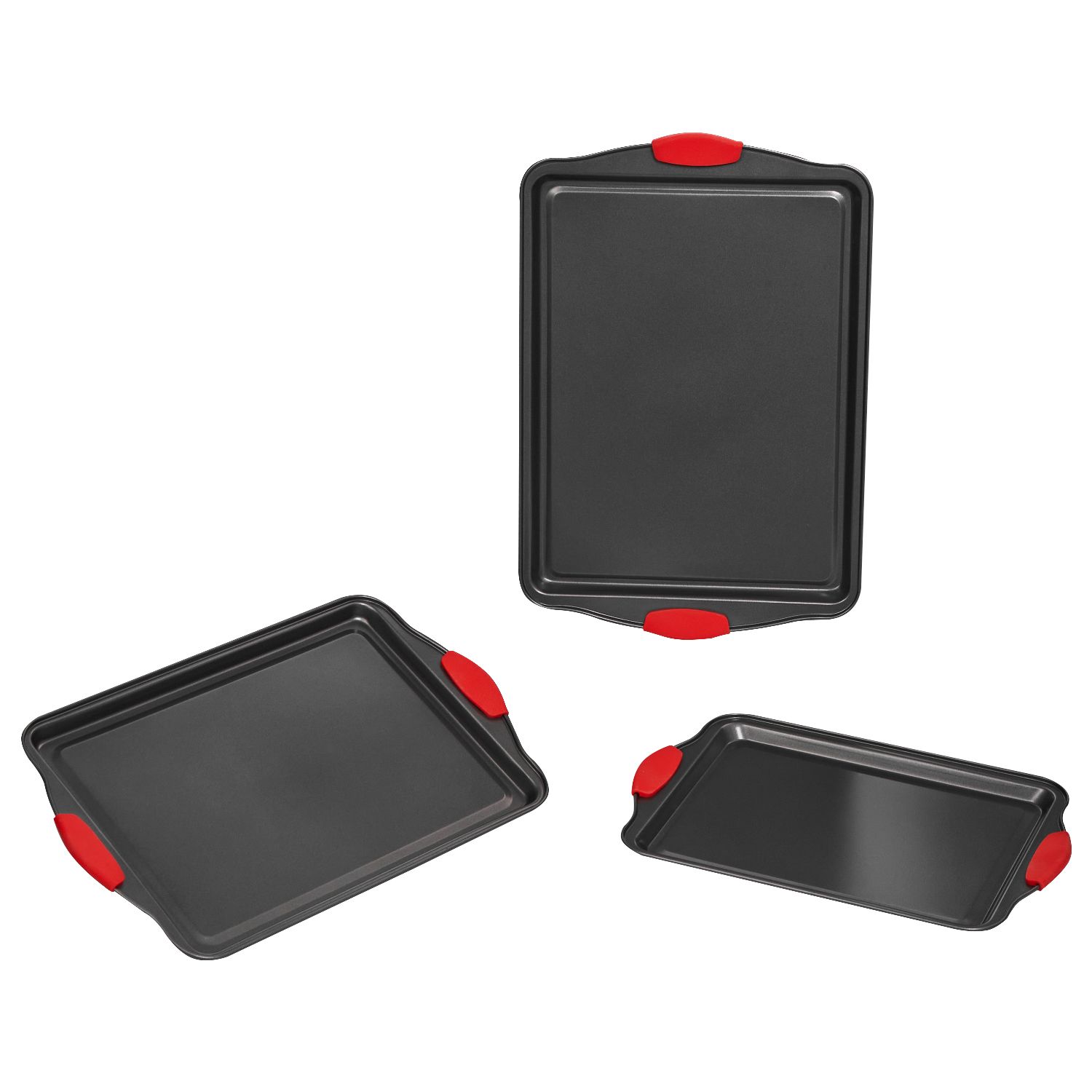 Kitchen Baking Tray Set - Zestaw blach do pieczenia, 3-częściowy, nieprzywierające