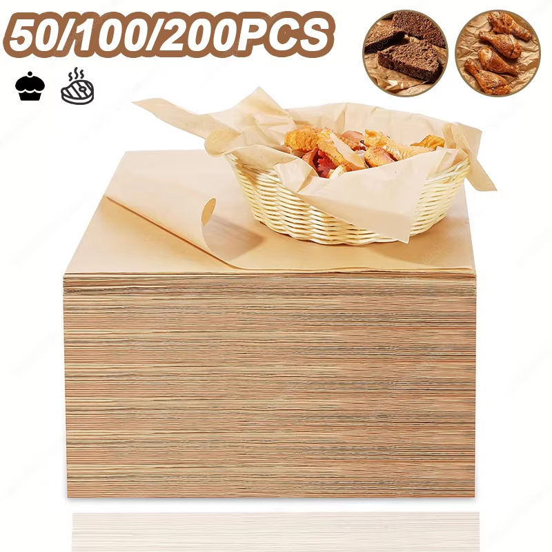 Kitchen Baking Sheets - 50/100/200 szt. Papier do pieczenia pergaminowy