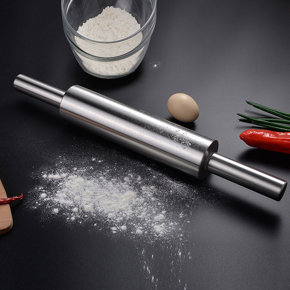 Kitchen Roller Baking - Wałek do ciasta ze stali nierdzewnej