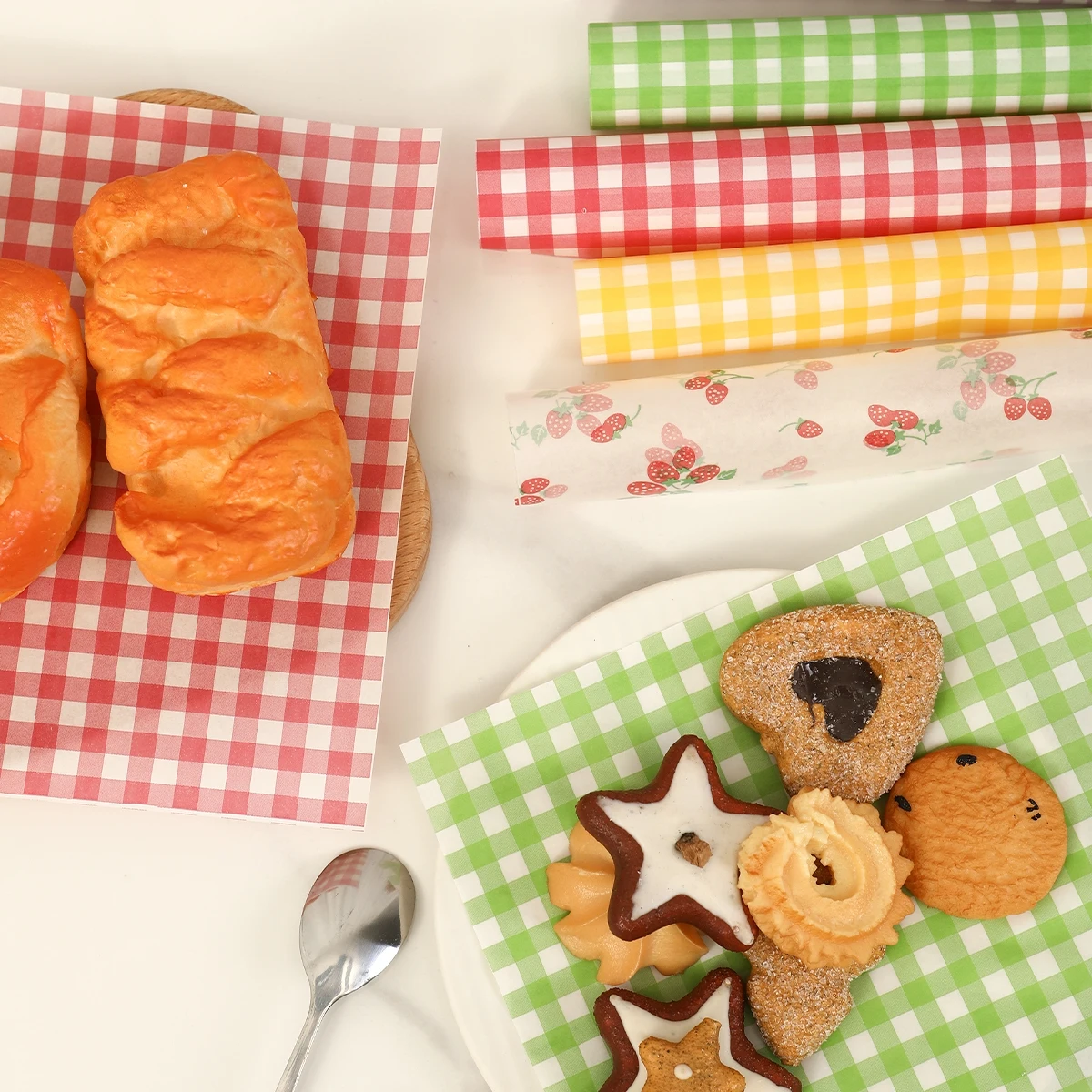 Kitchen Baking Sheets - 50 sztuk olejoodporny papier do pakowania