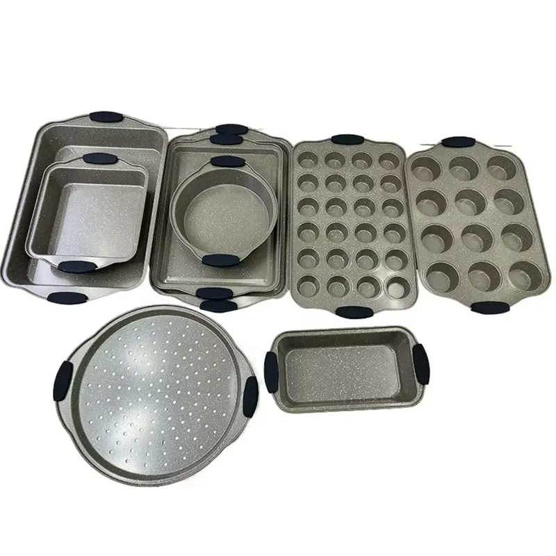 Kitchen Baking Tray Set - 9-częściowy zestaw wielokrotnego użytku do pieczenia,