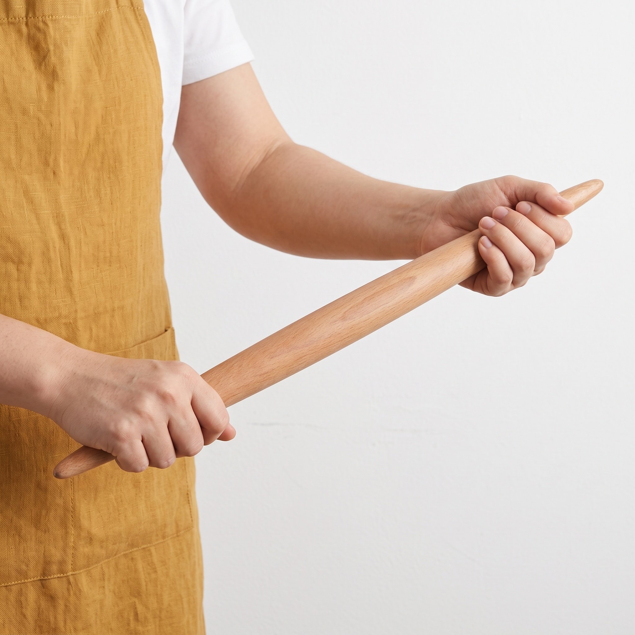 Kitchen Roller Baking - Francuski stożkowy drewniany wałek do ciasta