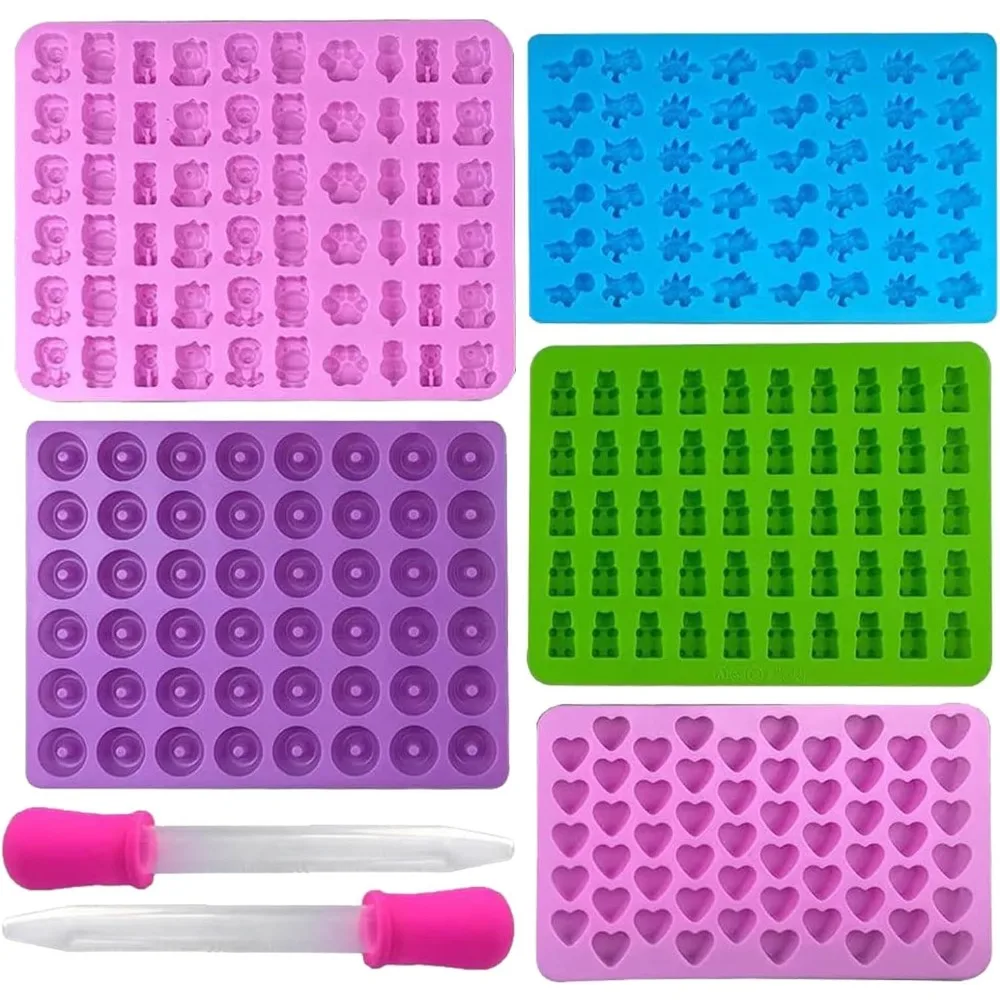 Kitchen Baking Tray Set - 5 sztuk silikonowych foremek do cukierków