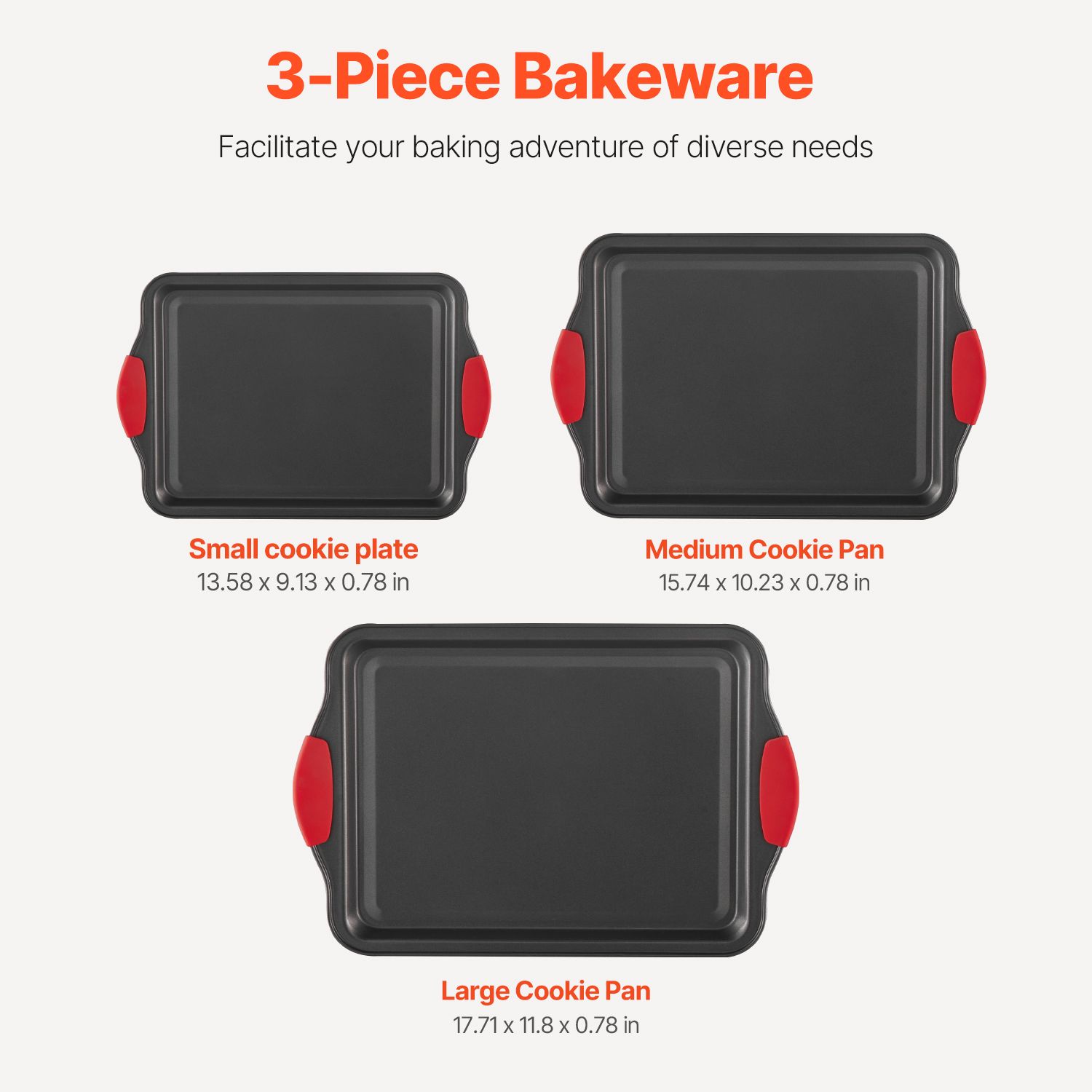 Zestaw blach do pieczenia, 3-c – Kitchen Baking Tray Set recenzja i cena