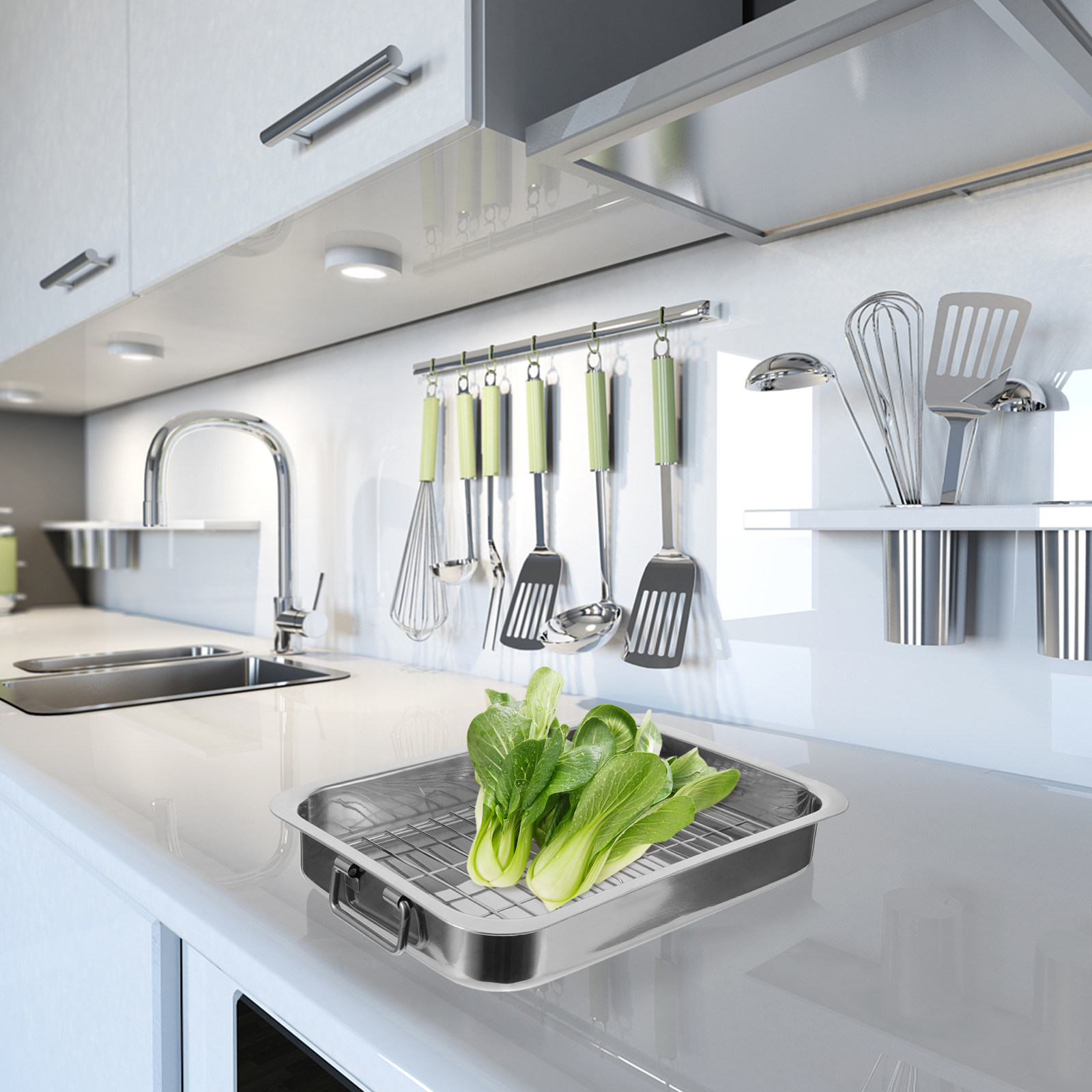 1 Zestaw prostokątnych blach d – Kitchen Baking Tray Set recenzja i cena