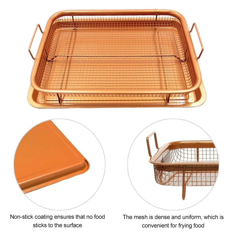 Miedziany blacha do pieczenia  – Kitchen Baking Tray Set recenzja i cena